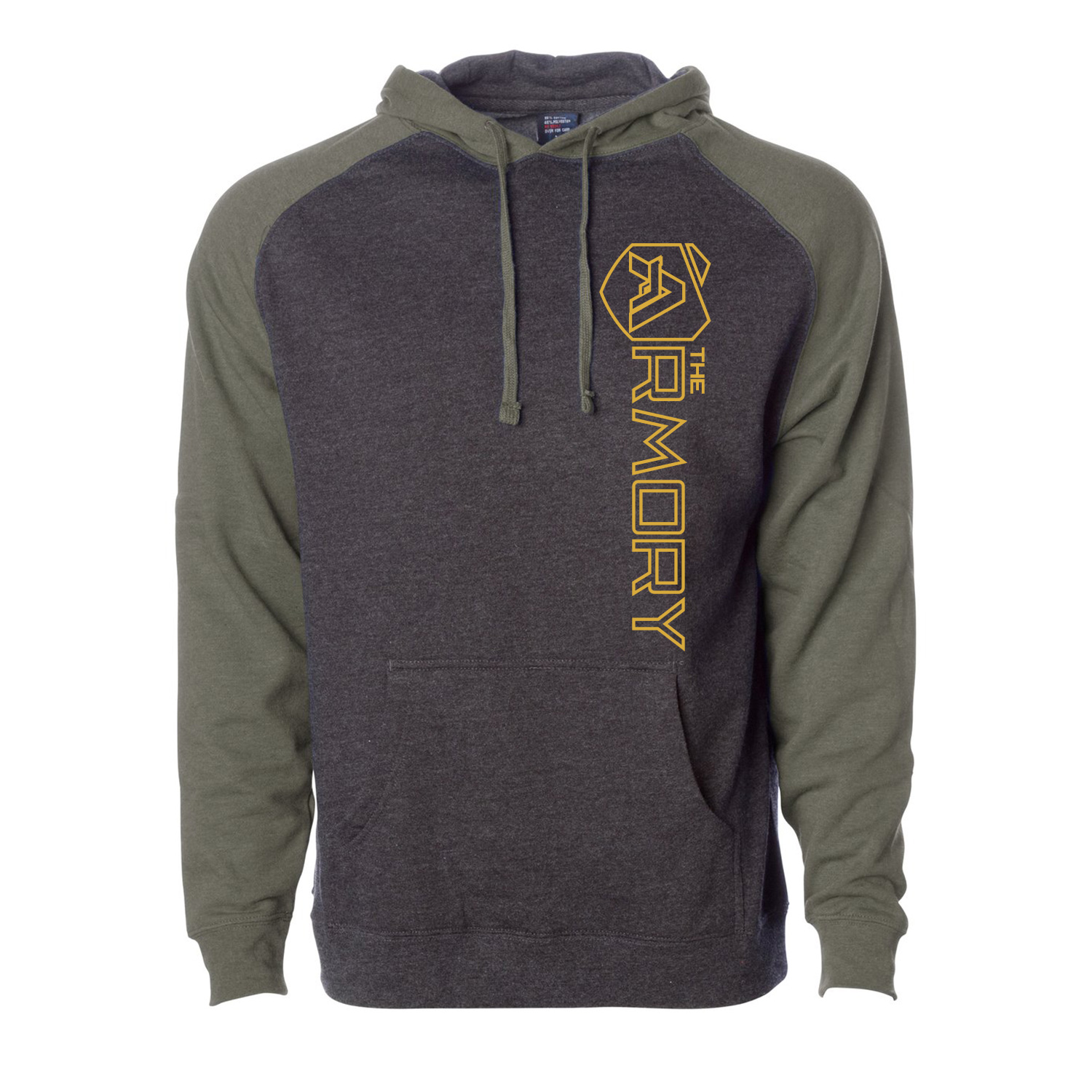 Hoodie Vertical Logo - The Armory